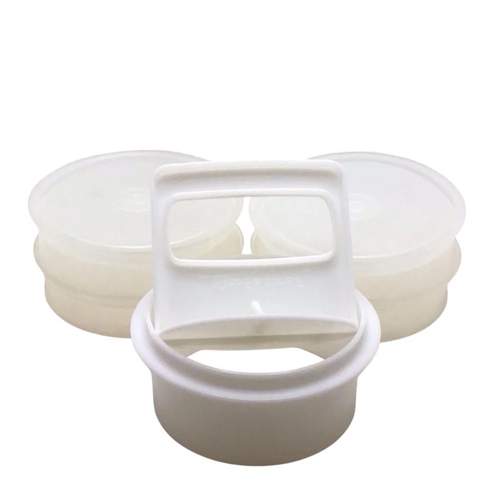 Vintage Tupperware Hamburger Press Keeper Set 882 883 884 Patty Mold No Lid